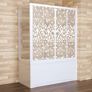 Шторка на ванну Triton Мозаика 150