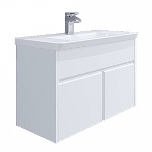 Тумба с раковиной Roca Up 80 белый глянец