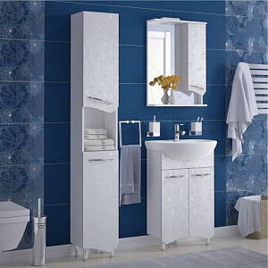 Тумба с раковиной Koral Лаванда 50 белая