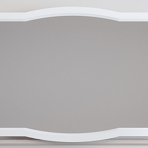 Зеркало Opadiris Лаура 120 белое с бежевой патиной/swarovski золото