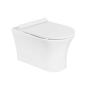 УНИТАЗ ПОДВЕСНОЙ БЕЗОБОДКОВЫЙ BELBAGNO ANCONA С СИДЕНЬЕМ SOFT CLOSE