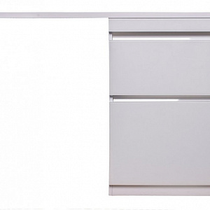 Тумба с раковиной Style Line Даймонд 120 R Люкс Plus напольная белая