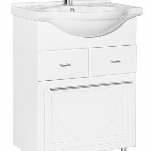 Тумба с раковиной Style Line Лана 60 2 ящ. б/к