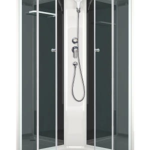 Душевая кабина  Domani-Spa SLIM Delight 88  низ поддон, черн стенки, тонир стекла, без электрики 80*80*218 