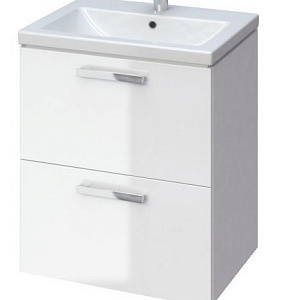 Тумба с раковиной Cersanit Melar 60 белый глянец
