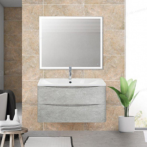 Тумба с раковиной BelBagno Stile Moderno Acqua 90 Cemento Verona Grigio
