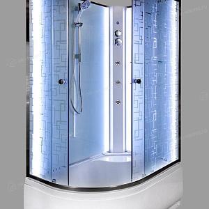 Душевая кабина Deto ЕМ4511 N 110*80*208 R с подсветкой и гидромассажем без крыши без крыши