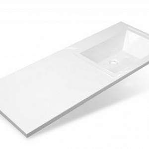 Полувстраиваемая раковина Эстет Даллас 130,2*48,2 R для установки над стиральной машиной