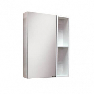 Зеркало-шкаф Comforty Прага 60 дуб белый L/R