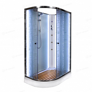 Душевая кабина Deto ЕМ1511 N 110*80*208 R с подсветкой и гидромассажем без крыши