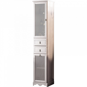 Пенал Opadiris Тибет 40 беленый бук L с бельевой корзиной