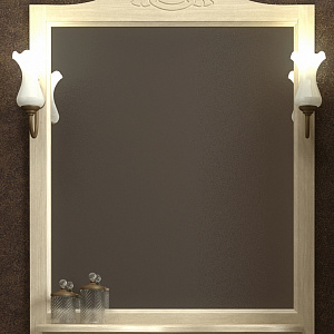 Зеркало Opadiris Тибет 80 слоновая кость без светильников