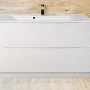 Тумба с раковиной BelBagno Stile Moderno Marino 100 напольная Bianco Lucido