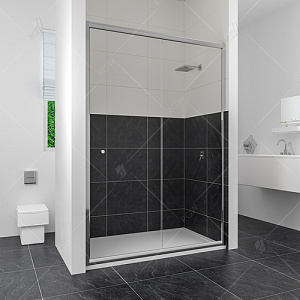 Душевая дверь RGW CL-12 100х185; Стекло: Шиншила