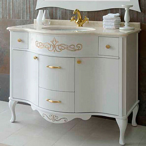 Тумба с раковиной Timo Vilma 110 M-VR 9003 белая (снят с производства)