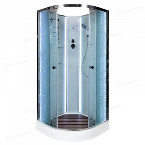 Душевая кабина Deto ЕМ1580 N 80*80*208 с подсветкой без крыши
