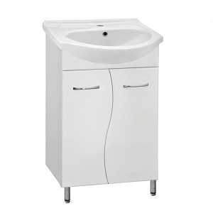 Тумба с раковиной Style Line Эко Стандарт №12 55 белая