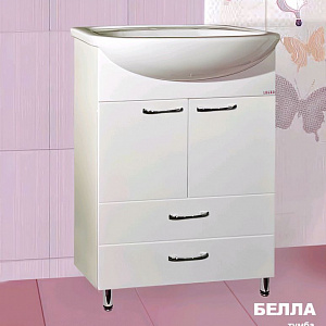 Тумба с раковиной Logro Белла 60/2 белая