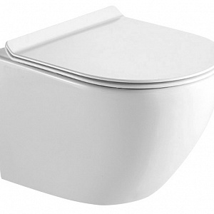 Унитаз Timo KULO TK-403 подвесной, безободковый  с крышкой-сиденьем микролифт