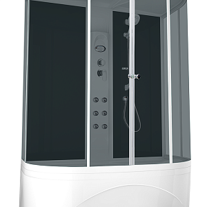 ДУШЕВАЯ КАБИНА DOMANI-Spa Neat Slim (150Х80 СМ) ЧЕРНЫЕ СТЕНКИ