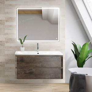 Тумба с раковиной BelBagno Stile Moderno Albano 100 Rovere Nature Grigio