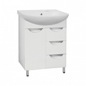 Тумба с раковиной Style Line Жасмин 65 белая