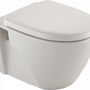 STIL Унитаз подвесной безободковый в комплекте с сиденьем