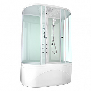 ДУШЕВАЯ КАБИНА DOMANI-Spa Neat Slim (150Х80 СМ) БЕЛЫЕ СТЕНКИ