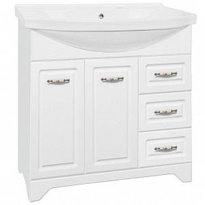 Тумба с раковиной Style Line Олеандр-2 90 Люкс белая