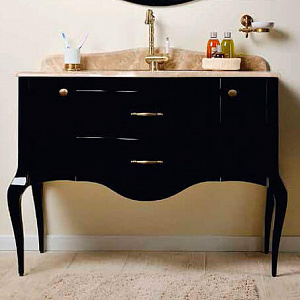 Тумба с раковиной Timo Elsa M-VR 110 черная (снят с производства)