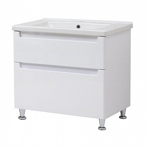 Тумба с раковиной Cerutti Spa Пьемонт 70 напольная, белый глянец