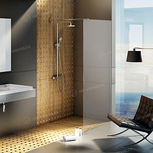 Душевая перегородка Ravak ST Walk-in Wall 100*200 профиль глянцевый хром, стекло Transparent без поддона