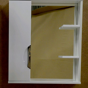 Зеркало-шкаф Logro Модерн 60 с полочками L