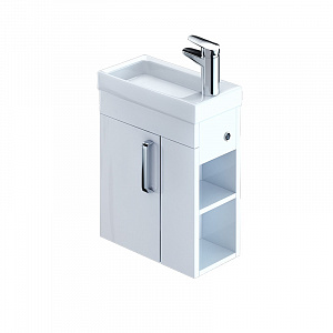 Тумба с раковиной Iddis Torr 40 белый глянец R