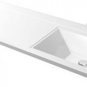 Полувстраиваемая раковина Andrea Cosmos 120*48 R для установки над стиральной машиной без кронштейнов