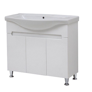 Тумба с раковиной Cerutti Spa Ломбардия 85 белый глянец