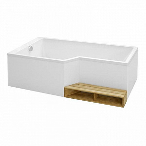 Ванна акриловая 180х90 см Jacob Delafon Bain Douche NEO E6D004L-00, левая