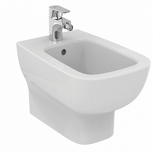 T281501 ESEDRA Подвесное биде, с 1-м отверстием под смеситель, с отверстием перелива, с крепежом TT0299598