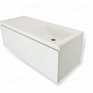 Тумба с раковиной Эстет Dallas Luxe 110 белая/на выбор R