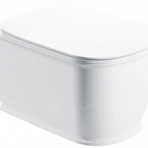 Подвесной унитаз BelBagno Prado 36*52 безободковый с крышкой-сиденьем микролифт