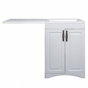Тумба с раковиной Style Line Даллас классик 120 R Люкс Plus белая