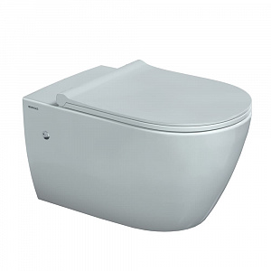 Унитаз BERGES подвесной MASCON  Rimless 57 см, сиденье дюропласт Toma Slim SO