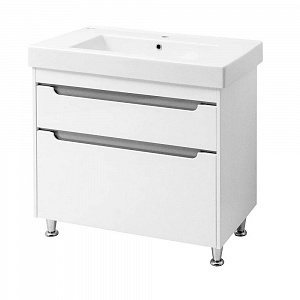 Тумба с раковиной Cerutti Spa Эмилия 90 белая/серая