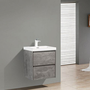 Тумба с раковиной BelBagno Stile Moderno Pietra Mini 50 Stucco Cemento