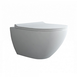 Унитаз BERGES подвесной PUMA Rimless 51 см, сиденье дюропласт Toma Slim SO, микролифт, быстросьем