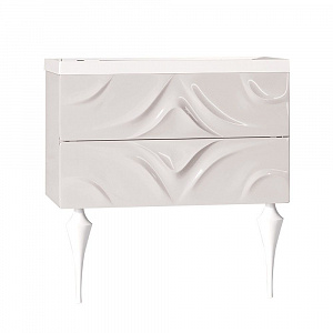 Тумба с раковиной MarkaOne Angel 80П с 2-мя ящиками, white