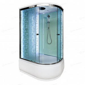 Душевая кабина Deto ЕМ4511 110*80*220 L с подсветкой и гидромассажем