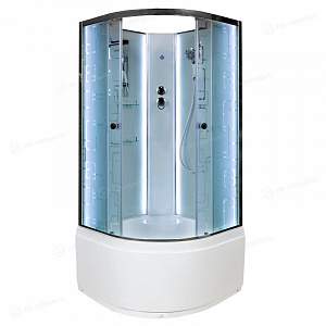 Душевая кабина Deto ЕМ4580 NLED 80*80*208 с подсветкой без крыши