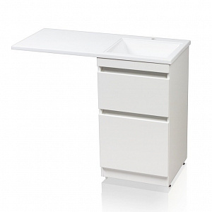 Тумба с раковиной Style Line Даллас 115 R Люкс Plus белая
