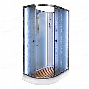 Душевая кабина Deto ЕМ1511 N 110*80*208 R с подсветкой без крыши